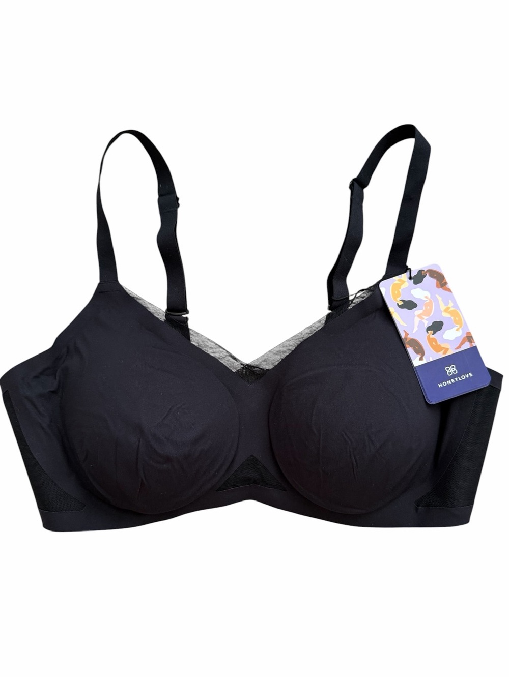 NWT Honeylove Crossover Bra Large 38B/C